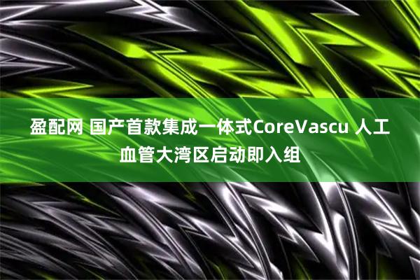 盈配网 国产首款集成一体式CoreVascu 人工血管大湾区启动即入组